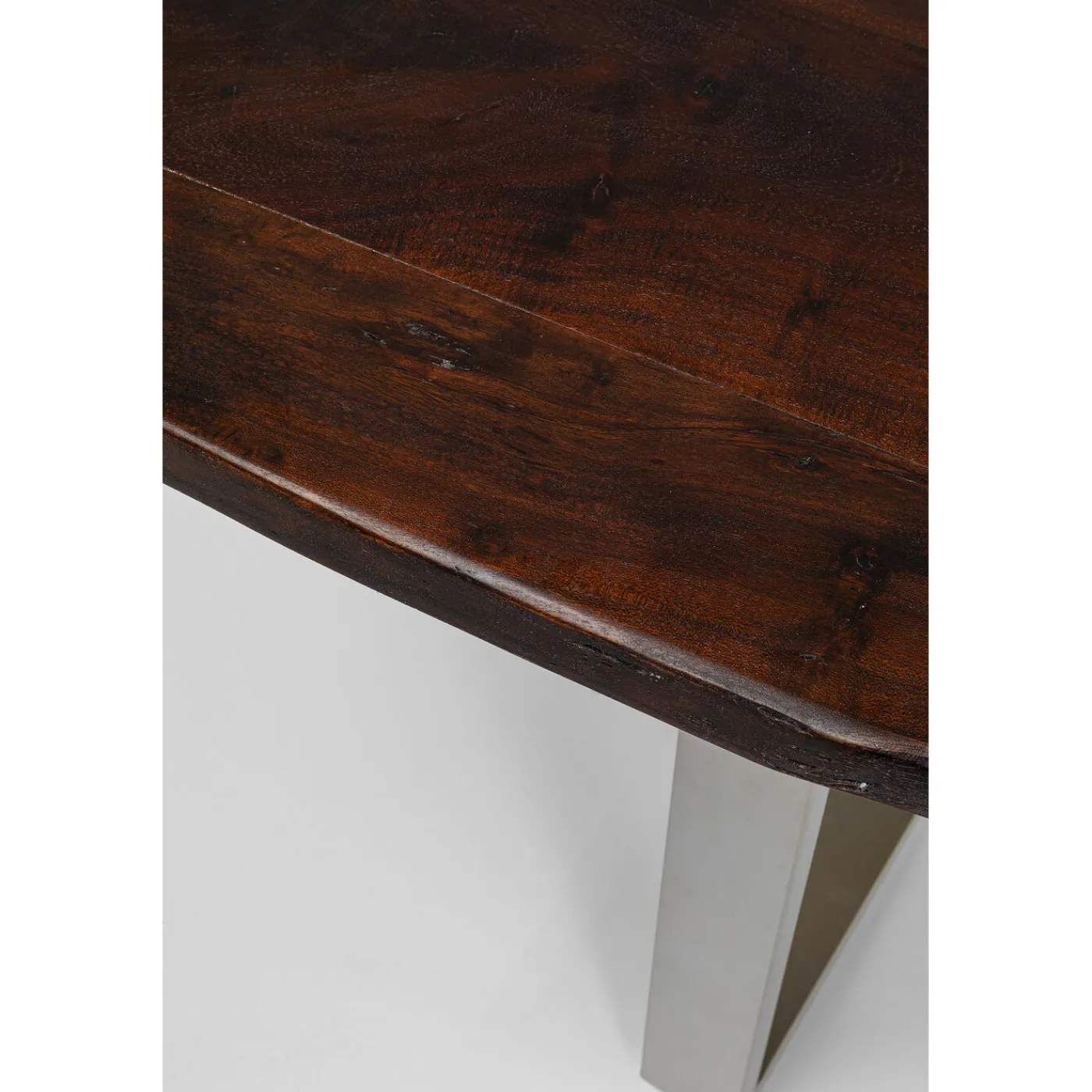 KARE Design Table Harmony Fonce Argente 200X100