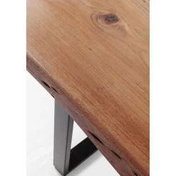 KARE Design Table Harmony Fonce Argente 200X100