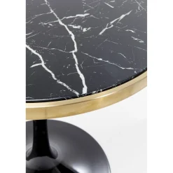 KARE Design Table Haute San Remo Noir Rond 100X70Cmo