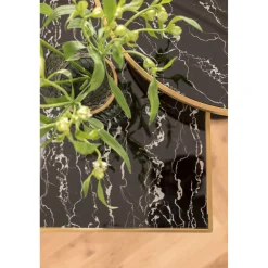 KARE Design Table Haute San Remo Noir Rond 100X70Cmo