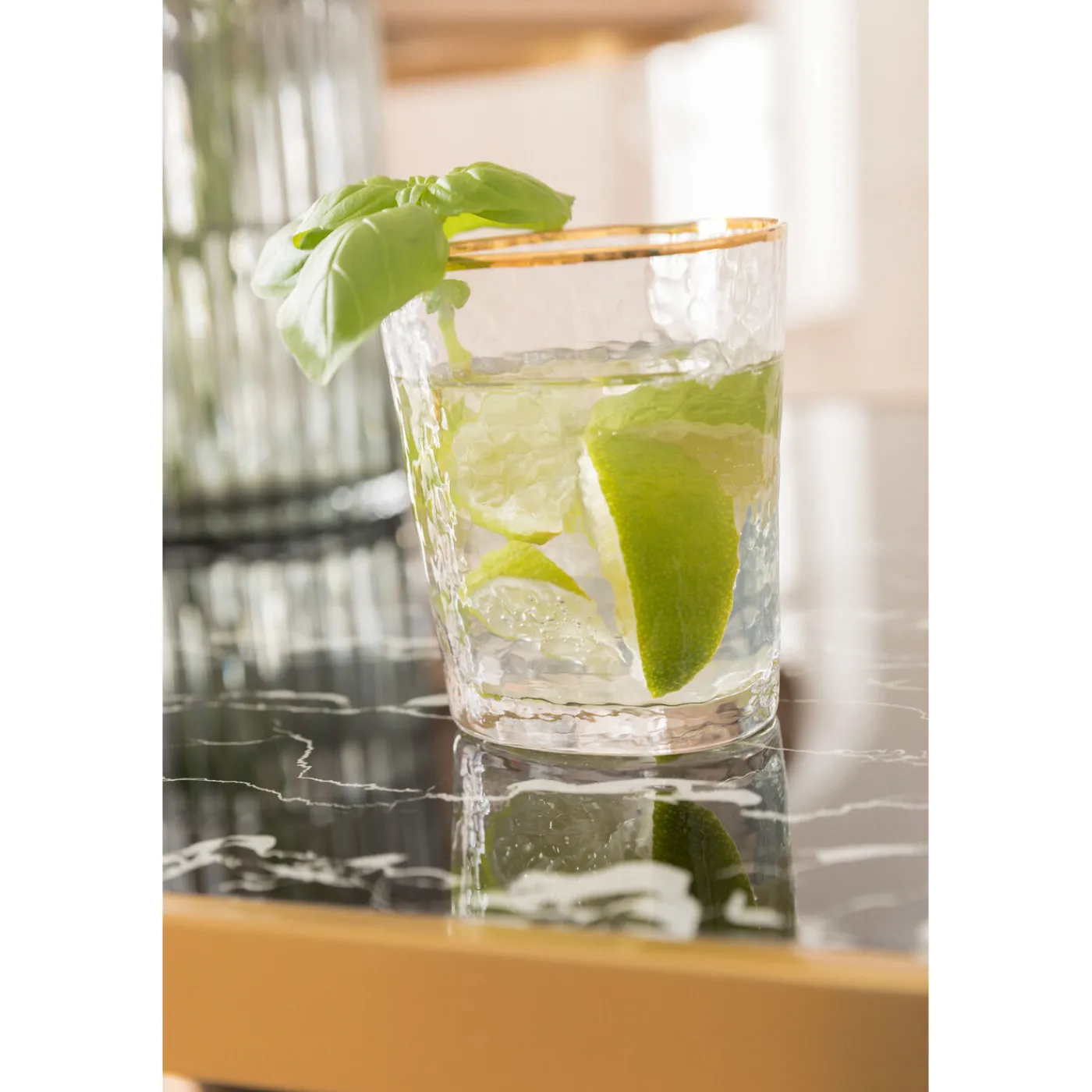 KARE Design Table Haute San Remo Noir Rond 100X70Cmo