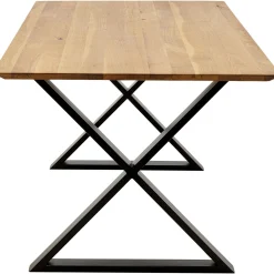 KARE Design Table Jackie Chene Cross Noir 180X90Cm