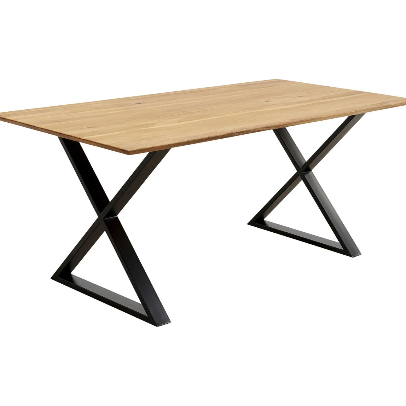 KARE Design Table Jackie Chene Cross Noir 180X90Cm