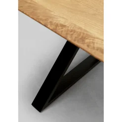 KARE Design Table Jackie Chene Cross Noir 180X90Cm