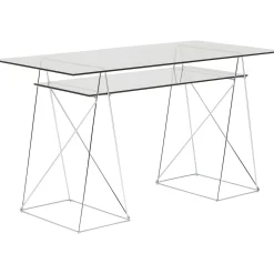 KARE Design Table Polar Chrome 8 Mm (Verre Trempe)