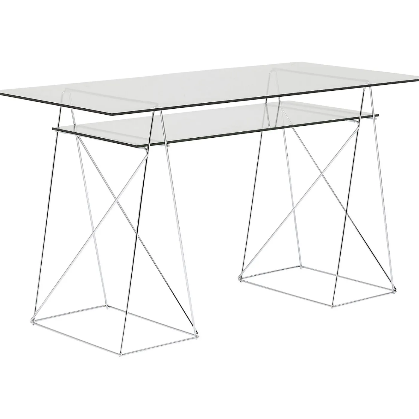 KARE Design Table Polar Chrome 8 Mm (Verre Trempe)