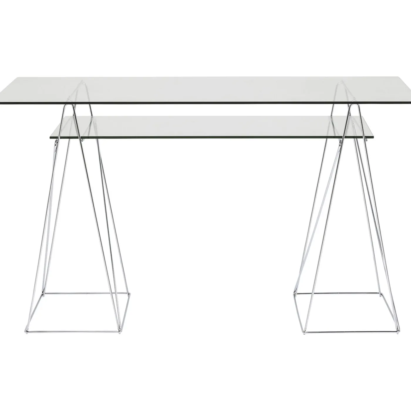 KARE Design Table Polar Chrome 8 Mm (Verre Trempe)