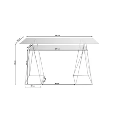 KARE Design Table Polar Chrome 8 Mm (Verre Trempe)