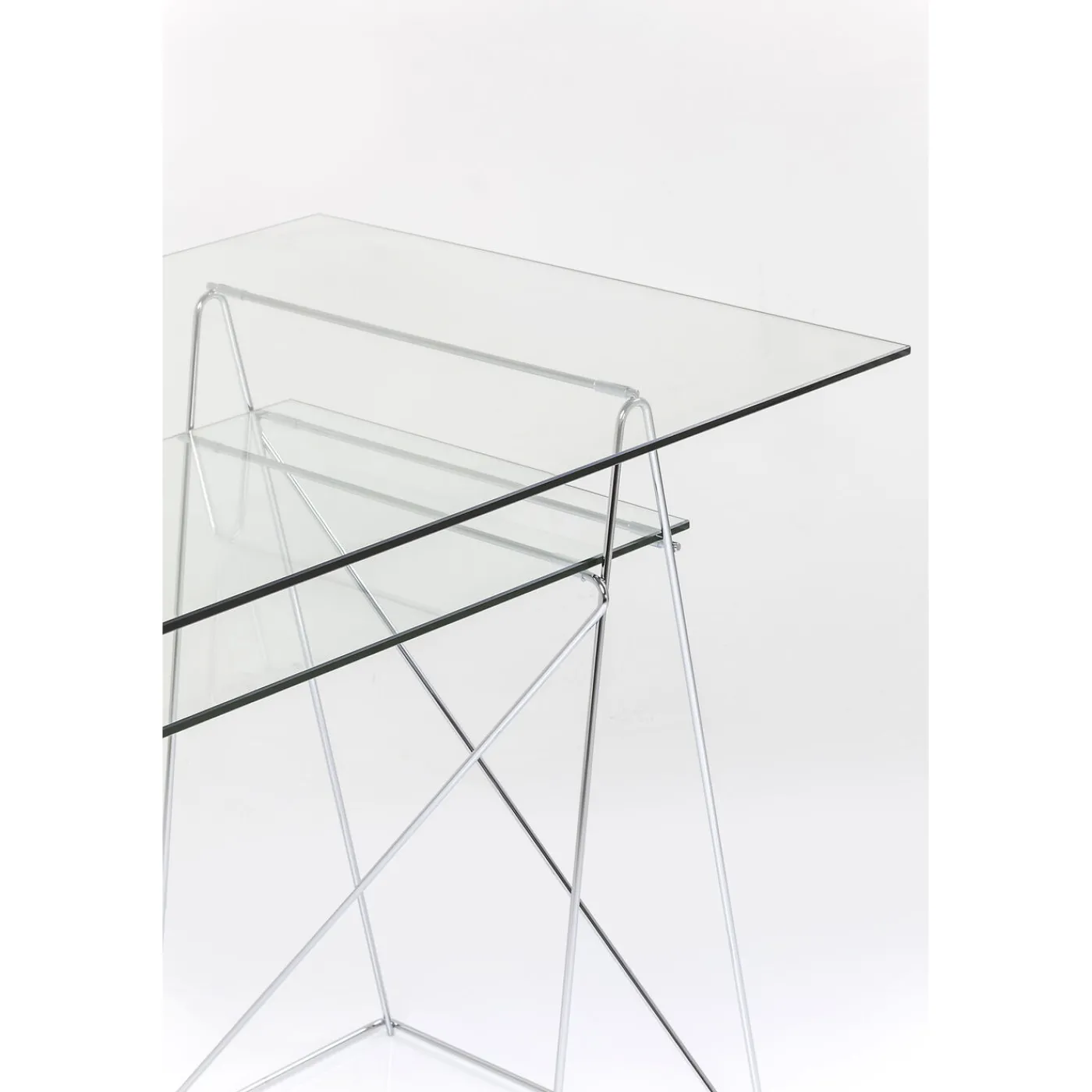 KARE Design Table Polar Chrome 8 Mm (Verre Trempe)