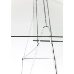 KARE Design Table Polar Chrome 8 Mm (Verre Trempe)