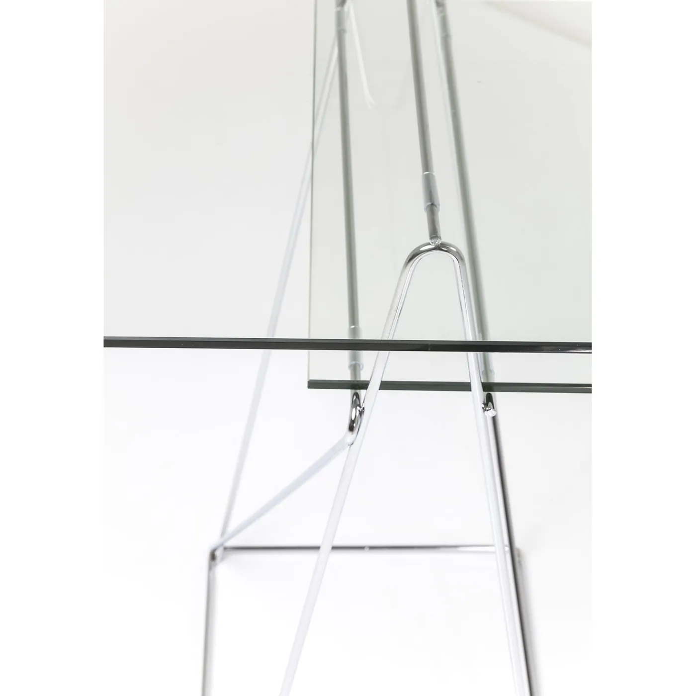 KARE Design Table Polar Chrome 8 Mm (Verre Trempe)