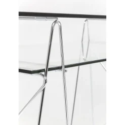 KARE Design Table Polar Chrome 8 Mm (Verre Trempe)