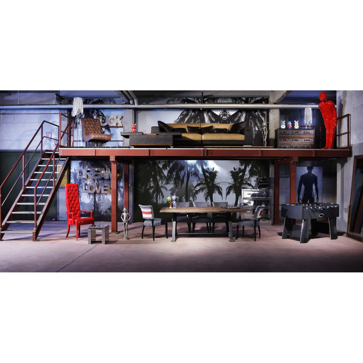 KARE Design Table Railway 210X100Cm-Chaque Modele Unique