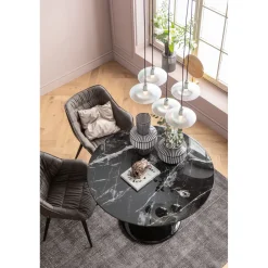 KARE Design Table Solo Marble Noir O110