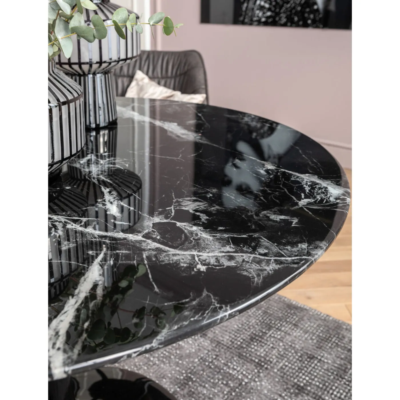KARE Design Table Solo Marble Noir O110