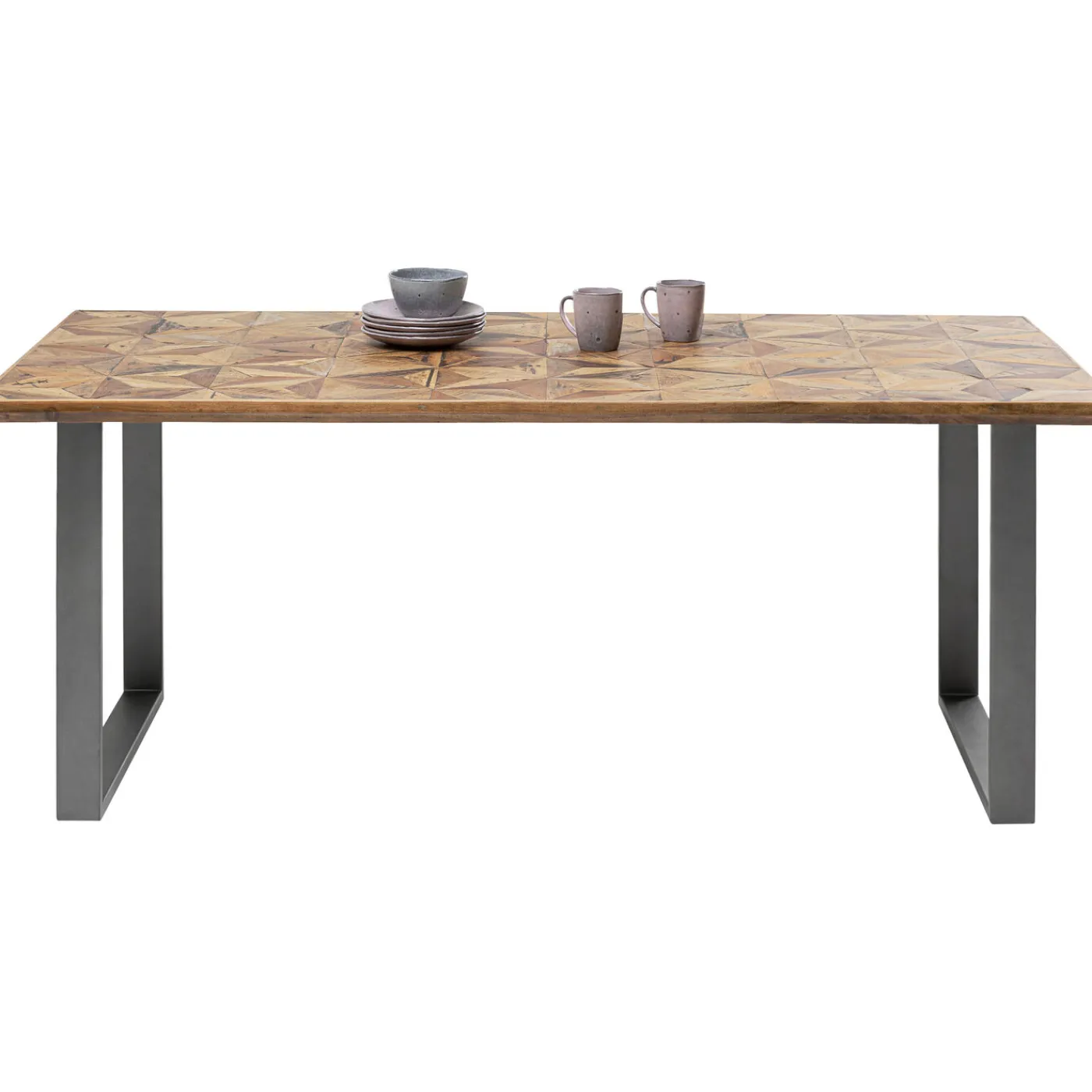 KARE Design Table Stars Acier Brut 180X90