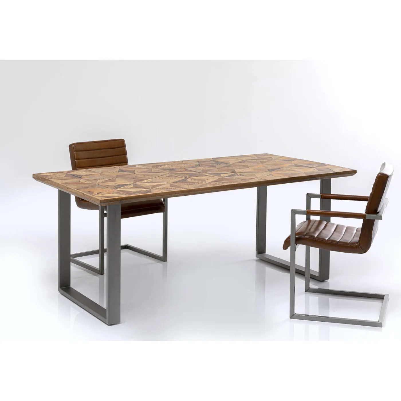 KARE Design Table Stars Acier Brut 180X90