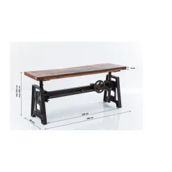 KARE Design Table Steamboat Econo Hauteur Reglable 160X80Cm