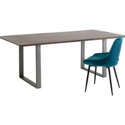 KARE Design Table Symphony Fonce Acier Brut 200X100