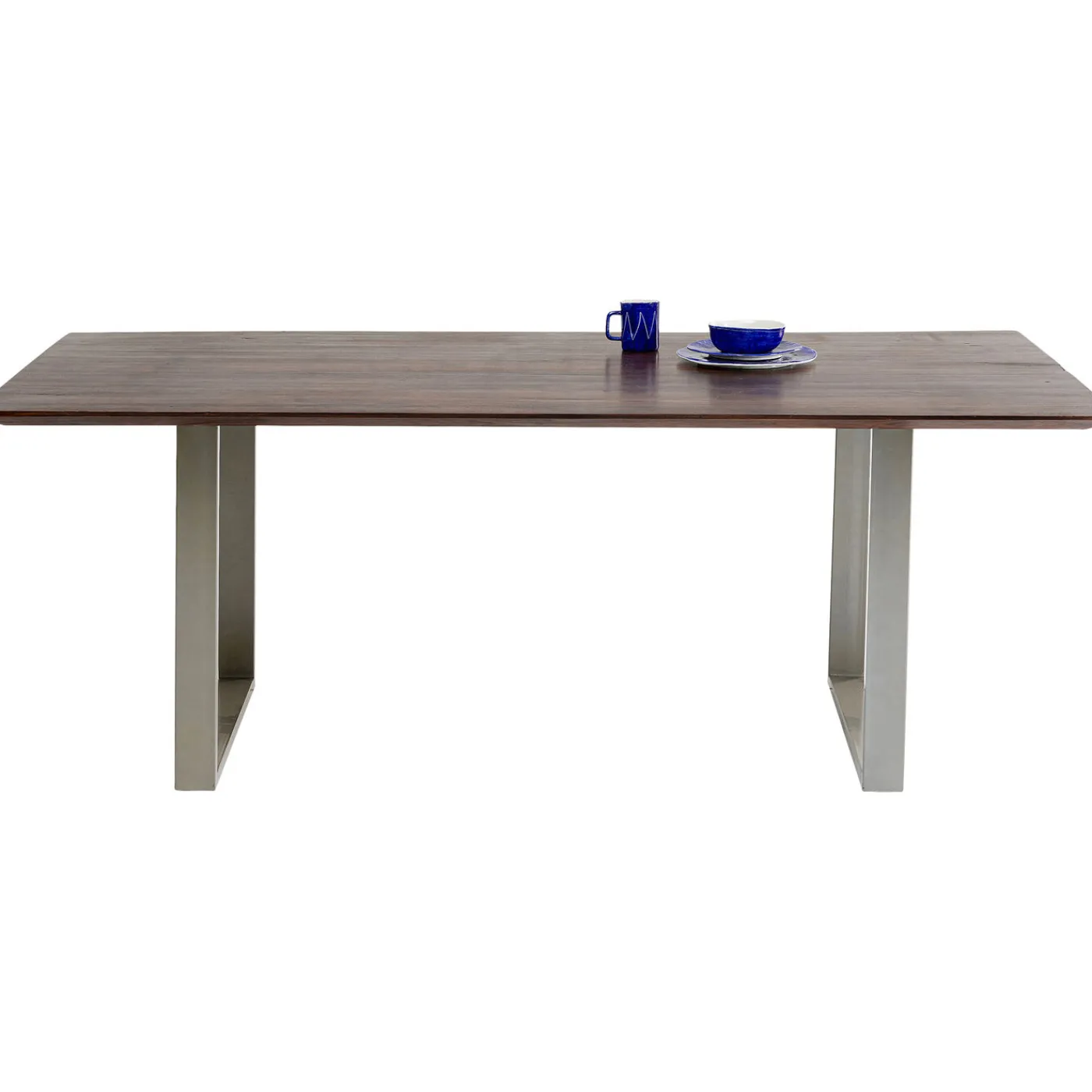 KARE Design Table Symphony Fonce Argente 200X100