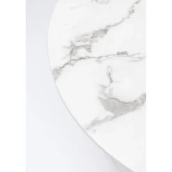 KARE Design Table Veneto Marbre Blanc O110Cm