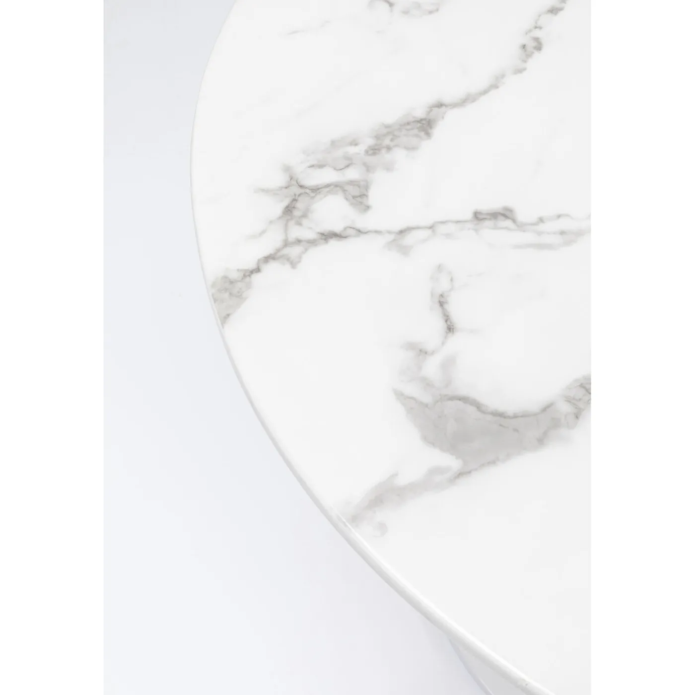 KARE Design Table Veneto Marbre Blanc O110Cm