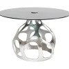 KARE Design Table Volcano Argente O120Cm