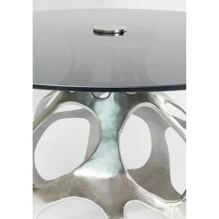 KARE Design Table Volcano Argente O120Cm