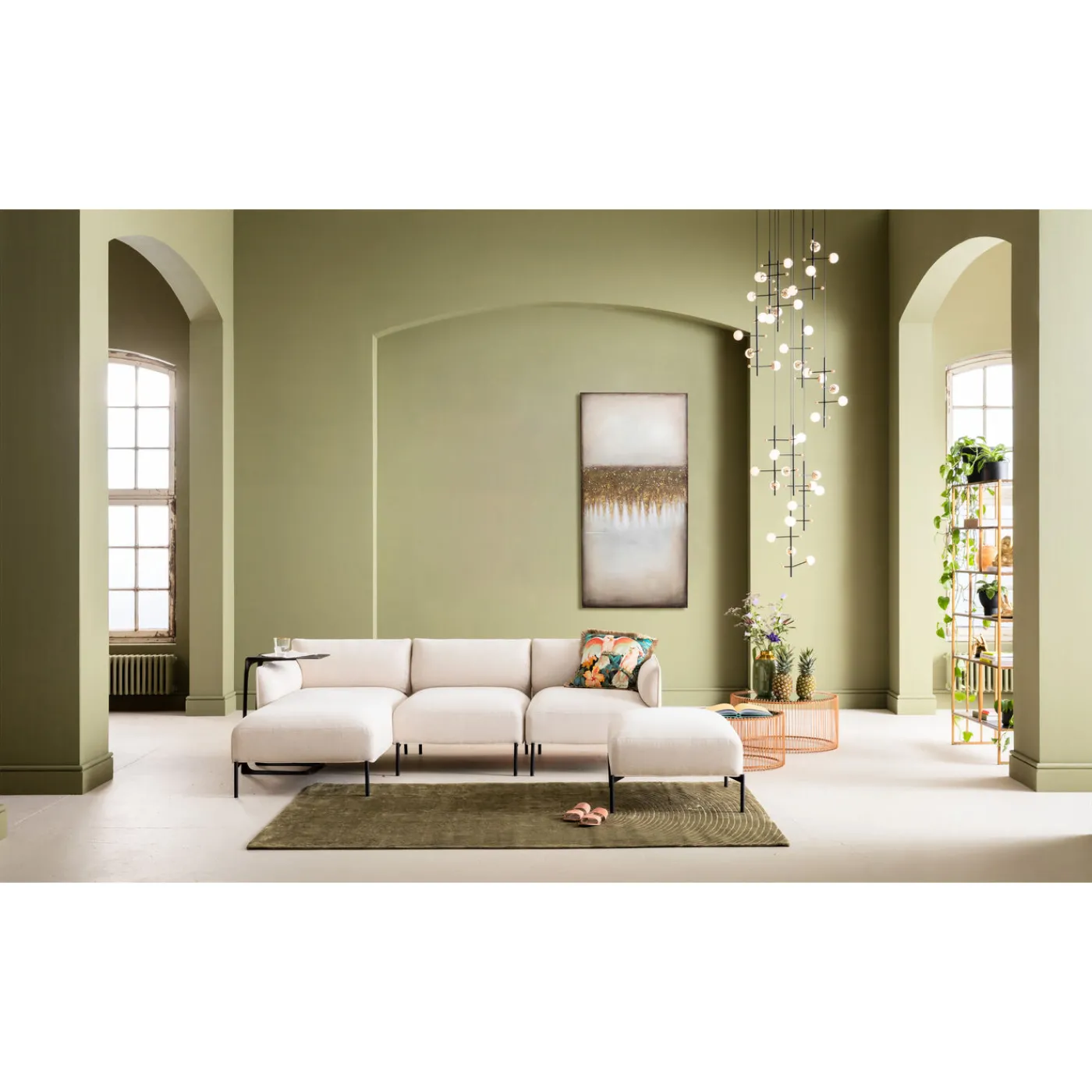 KARE Design Tableau Acrylique Abstract Fields 100X200Cm