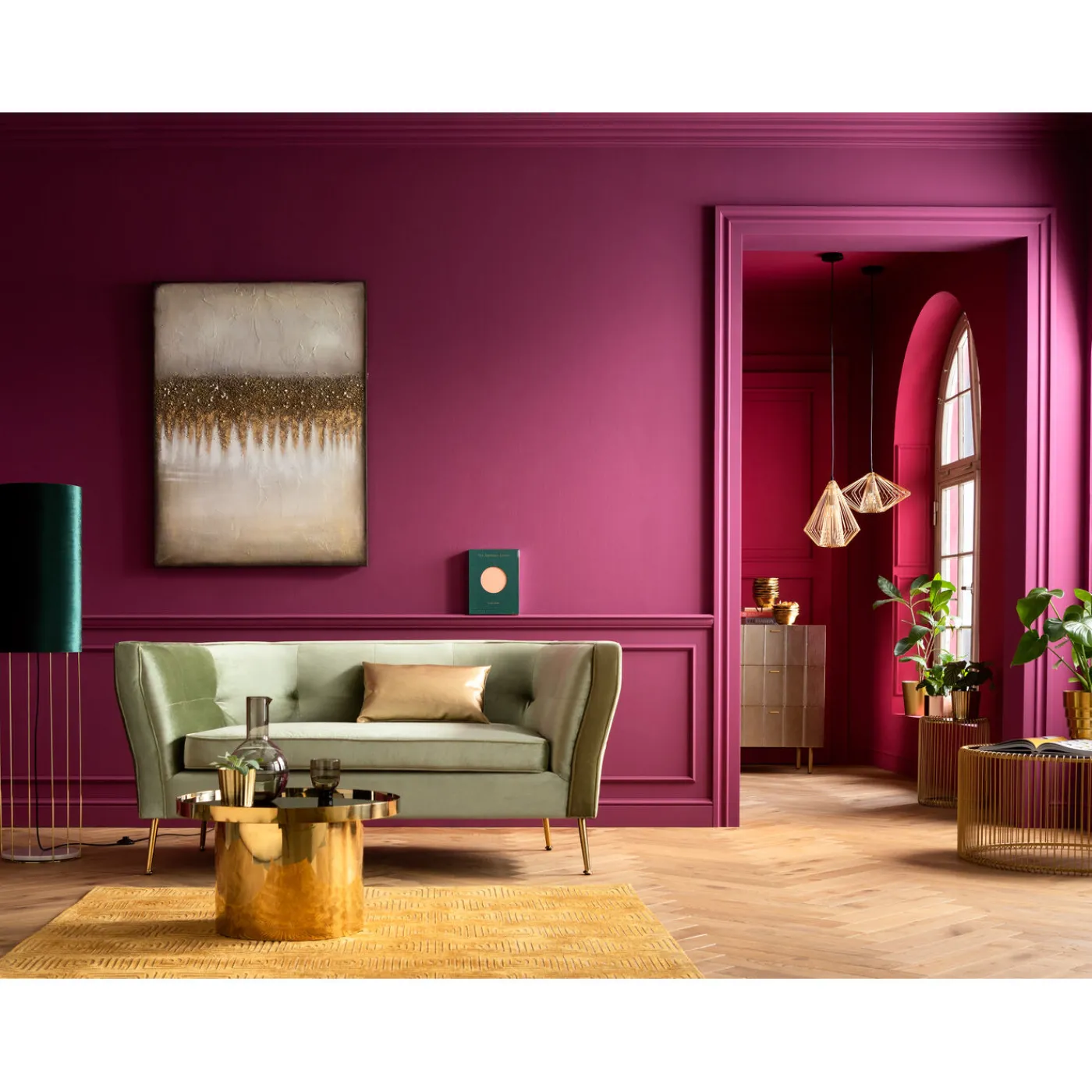 KARE Design Tableau Acrylique Abstract Fields 90X120Cm