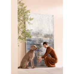 KARE Design Tableau Acrylique Abstract Into The Night 120X210C