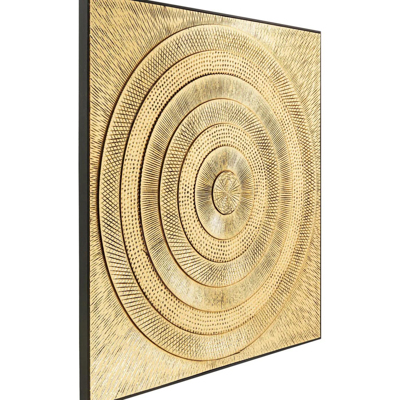 KARE Design Tableau Décoratif Art Circle Dore 120X120
