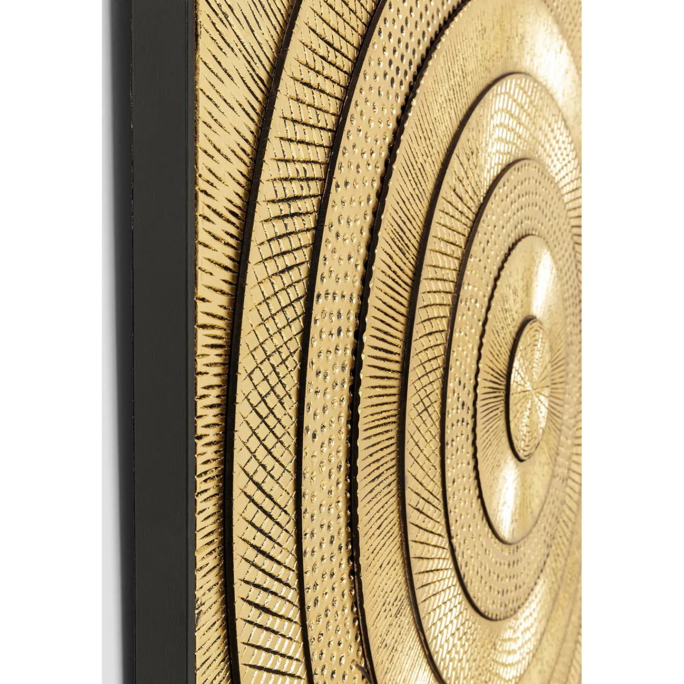 KARE Design Tableau Décoratif Art Circle Dore 120X120