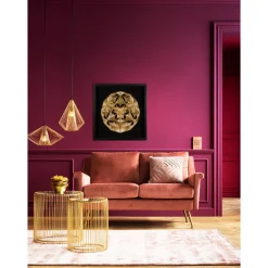 KARE Design Tableau Décoratif Leaf Ball 60X60Cm