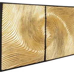 KARE Design Tableau Décoratif Wave Dore (2/Set)