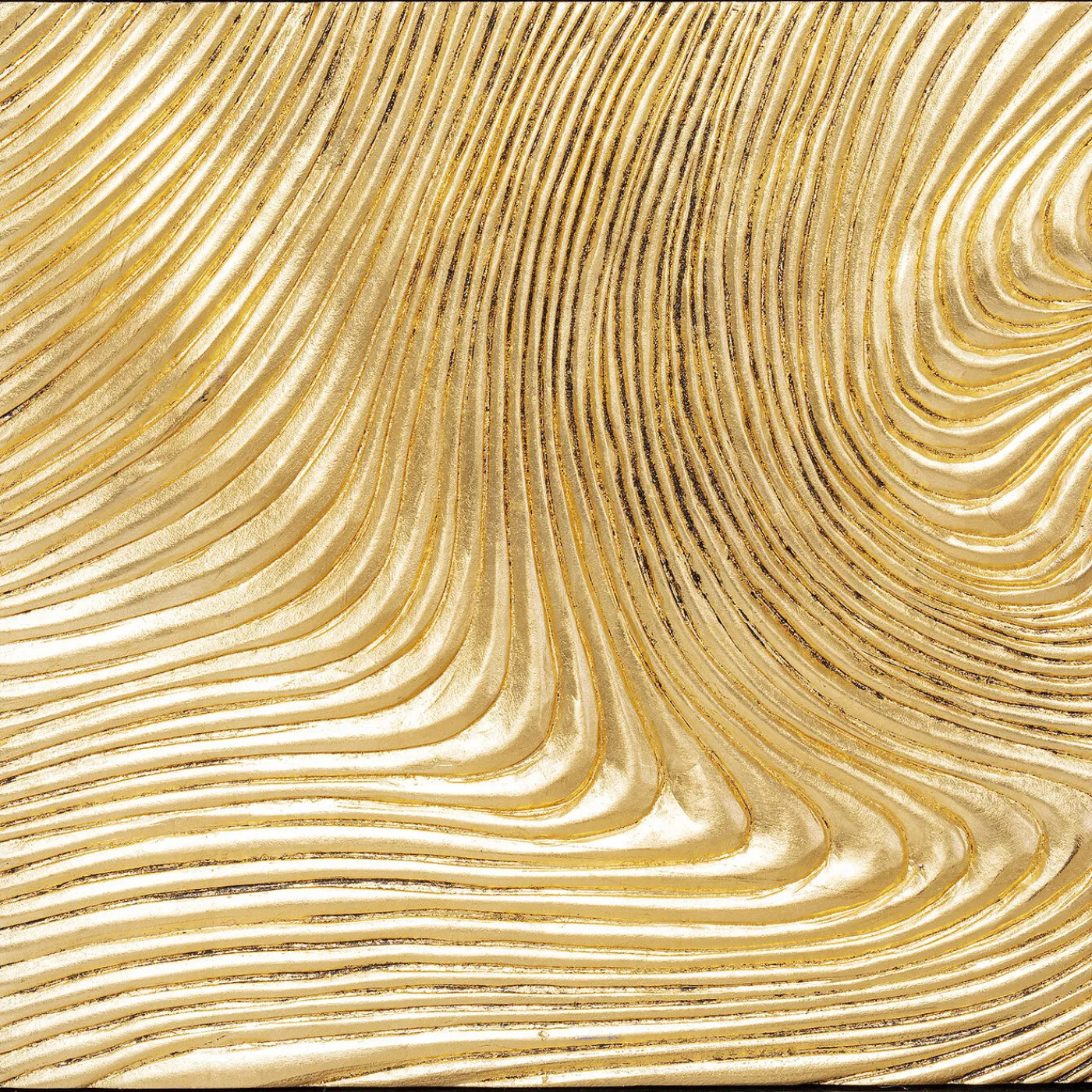 KARE Design Tableau Décoratif Wave Dore (2/Set)