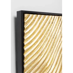KARE Design Tableau Décoratif Wave Dore (2/Set)
