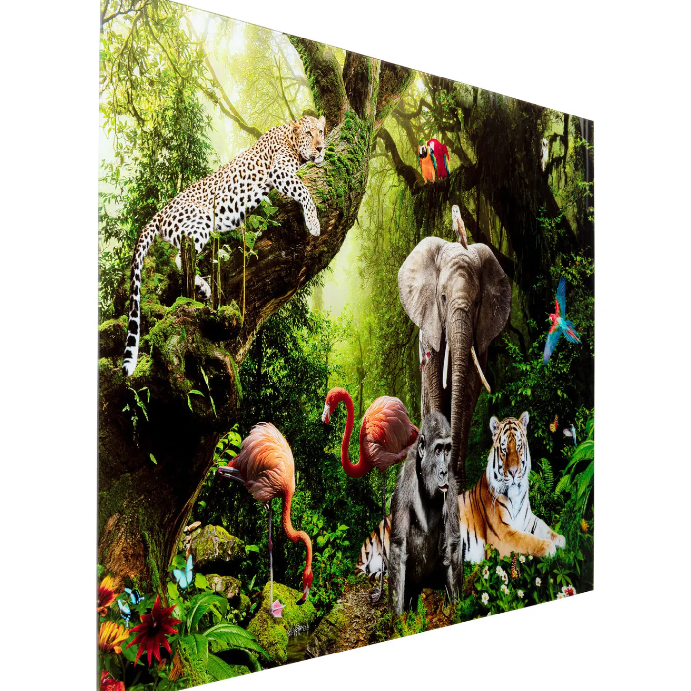 KARE Design Tableau En Verre Animal Paradise 150X100Cm