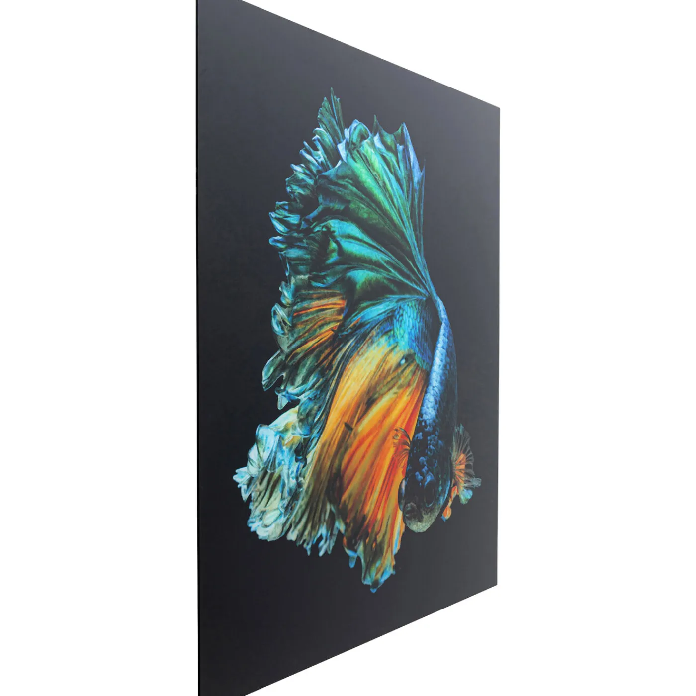 KARE Design Tableau En Verre Aqua Queen Fish 100X100Cm