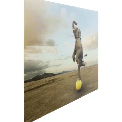 KARE Design Tableau En Verre Balance Elefant 150X100Cm