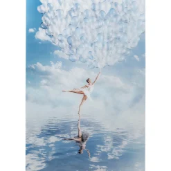 KARE Design Tableau En Verre Balloon Girl 100X150Cm