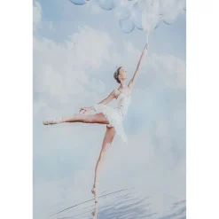 KARE Design Tableau En Verre Balloon Girl 100X150Cm