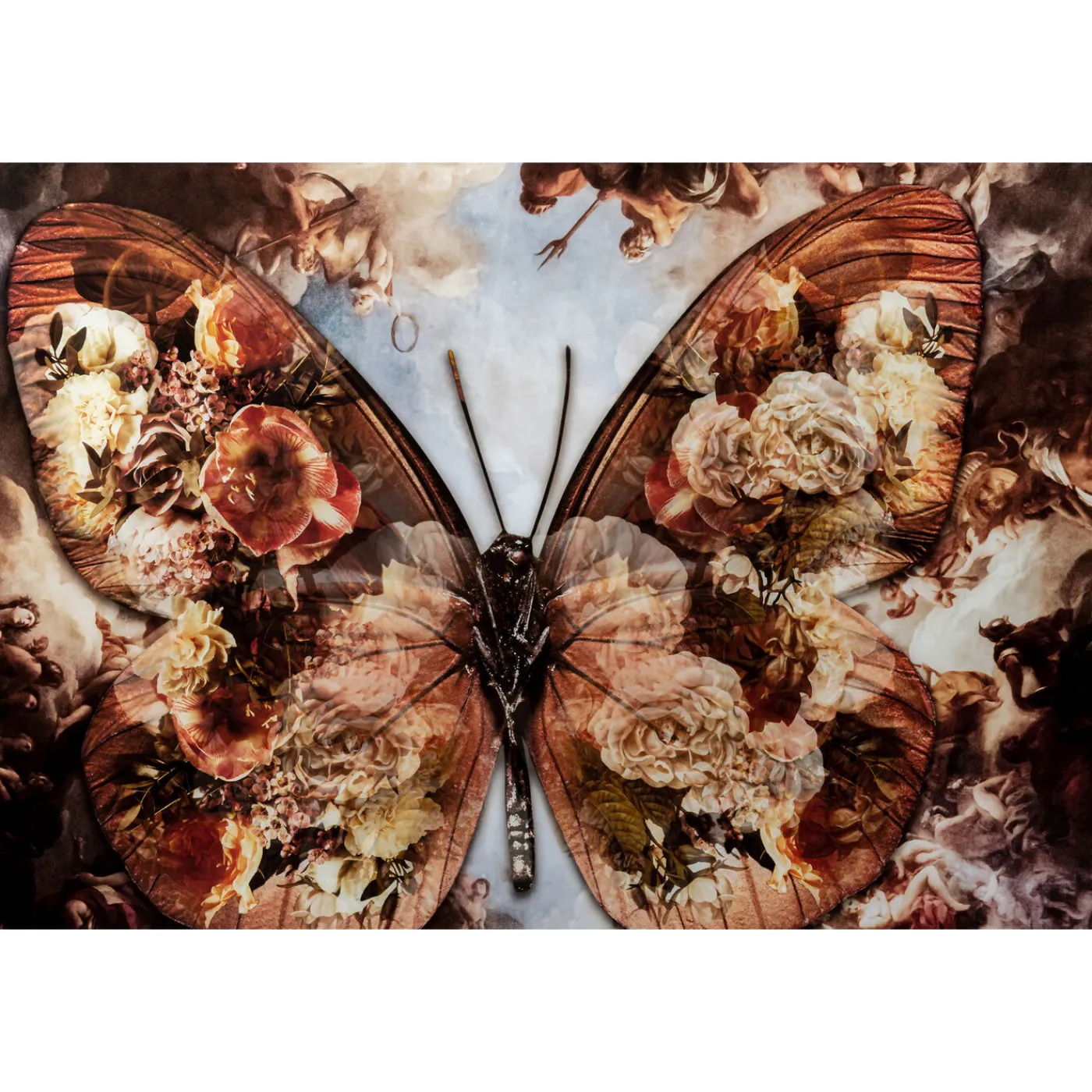 KARE Design Tableau En Verre Butterfly 150X100Cm