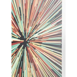 KARE Design Tableau En Verre 3D Light Speed 100X100Cm