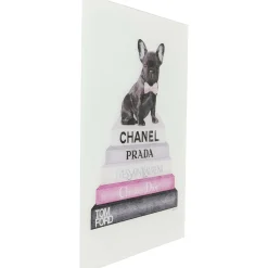 KARE Design Tableau En Verre Fashion Dog 60X80Cm