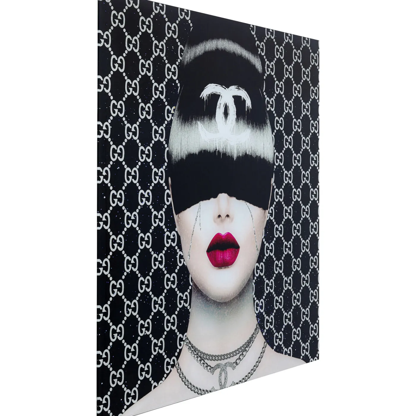 KARE Design Tableau En Verre Fashion Haircut 80X80Cm