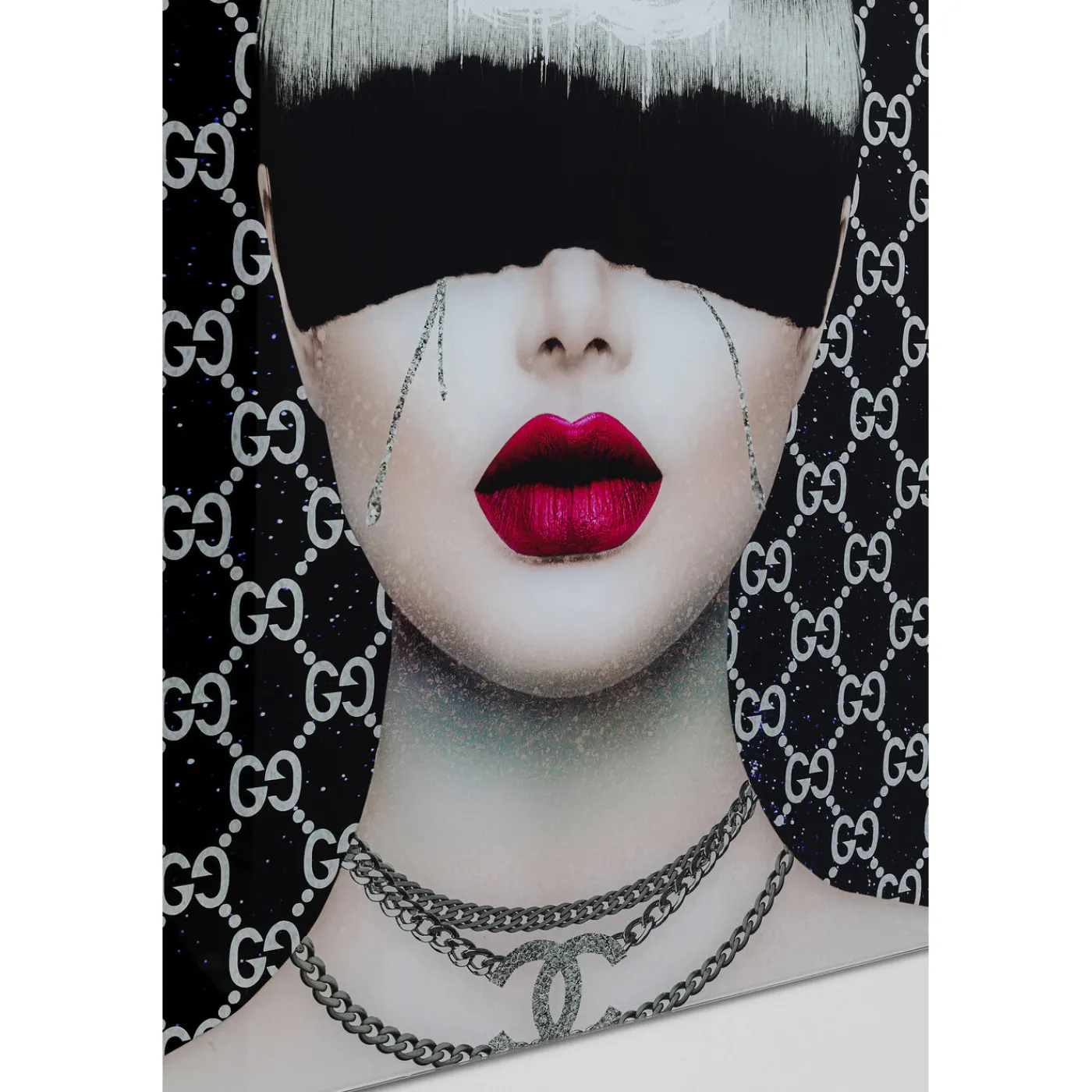 KARE Design Tableau En Verre Fashion Haircut 80X80Cm