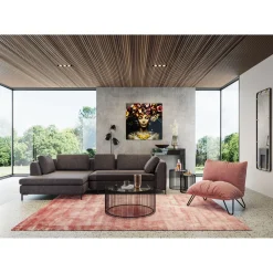 KARE Design Tableau En Verre Flower Art Lady 80X80Cm