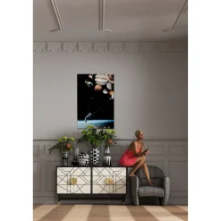 KARE Design Tableau En Verre Flying Astronaut 100X150Cm