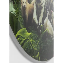 KARE Design Tableau En Verre Jungle Animals O120Cm